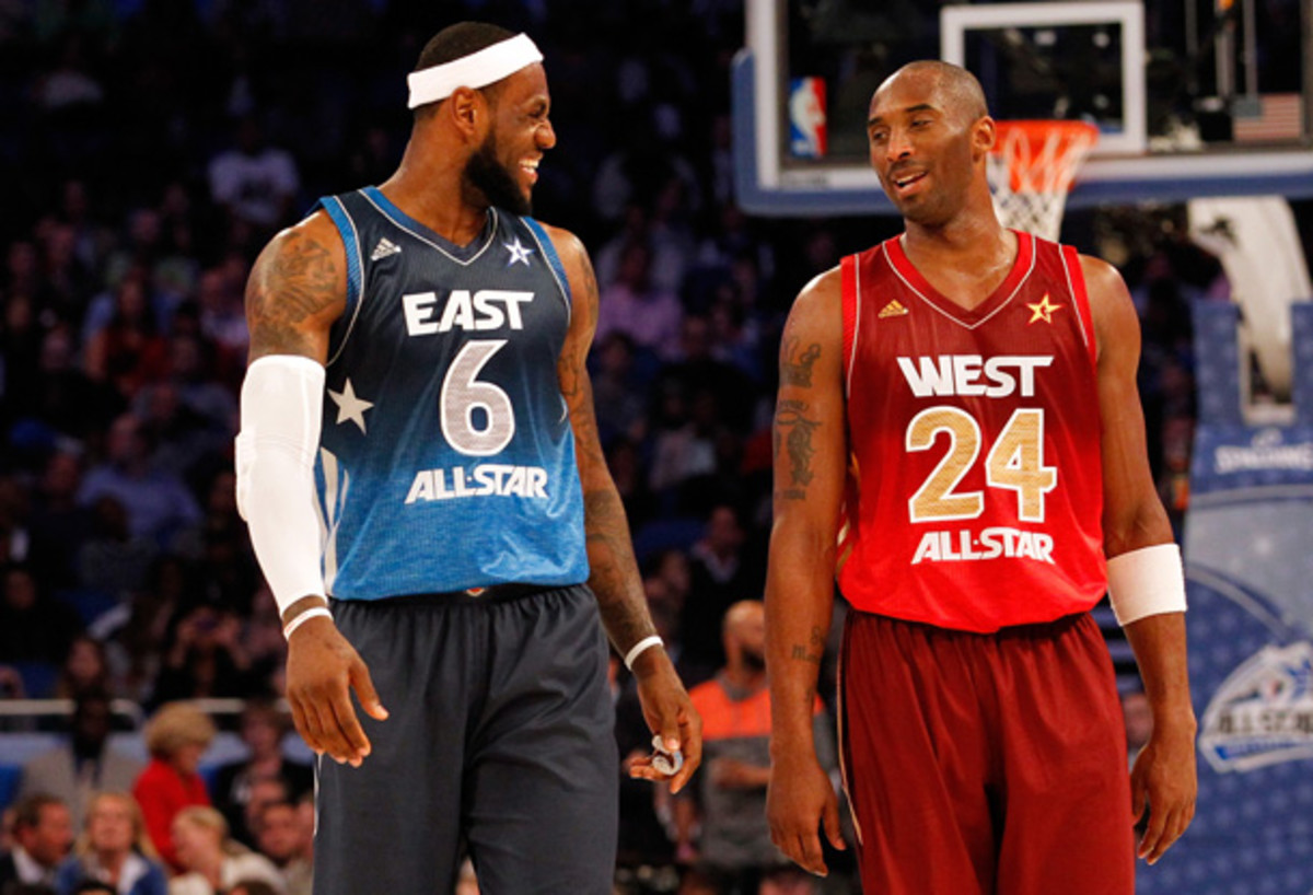 NBA East All Stars, Derrick Rose, Labron James, Dwight Howard and