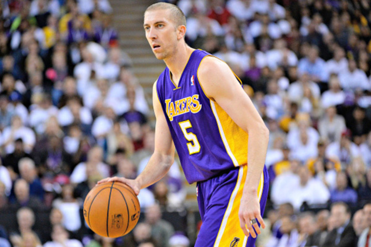 Steve Blake had been holding down the point guard position admirably for the Lakers. (Thearon W. Henderson/Getty Images)