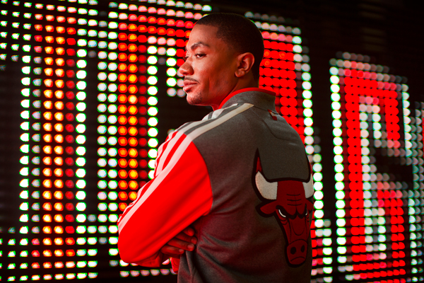 Adidas Derrick Rose Mens Red Basketball Warmup Hoodie Sweatshirt Jacket  Large
