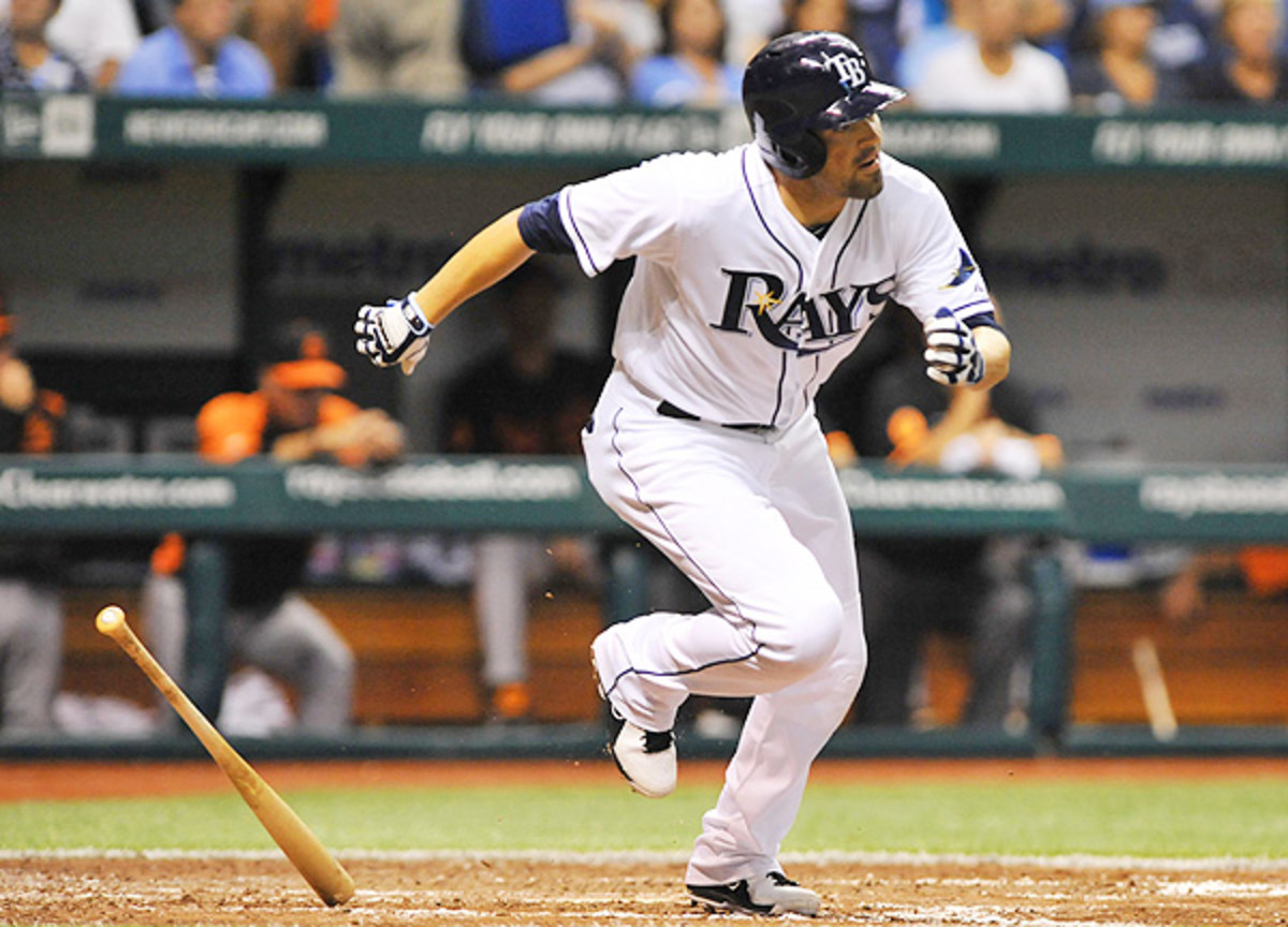 DeJesus was one of the offensive bright spots for the Rays, collecting four hits and the game-winner. (Al Messerschmidt/Getty Images)