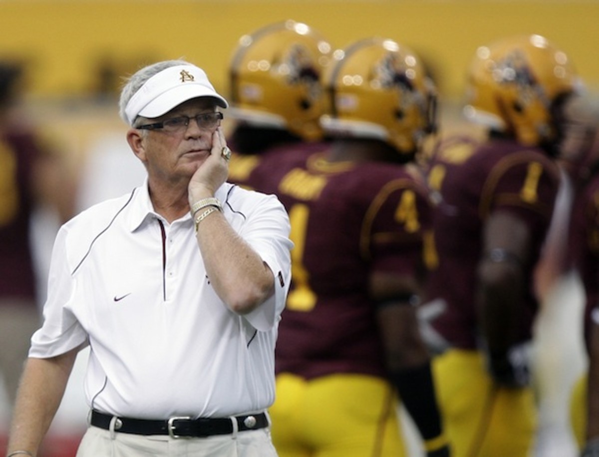 Dennis Erickson in a contemplative moment. (AP)