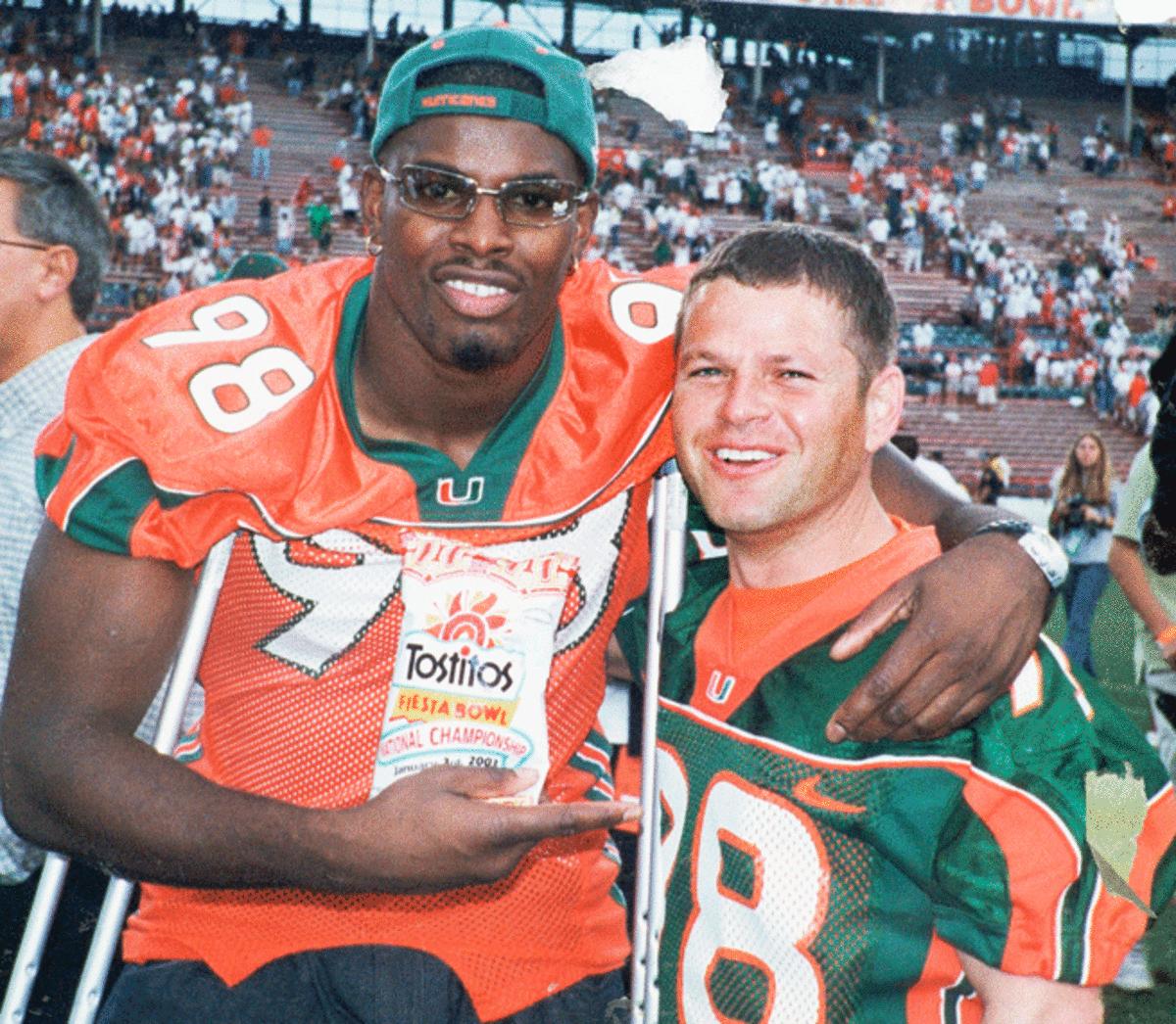 Former Miami booster Nevin Shapiro (right) with Corneilus Green, who reportedly accepted cash and gifts from Shapiro while at UM. 