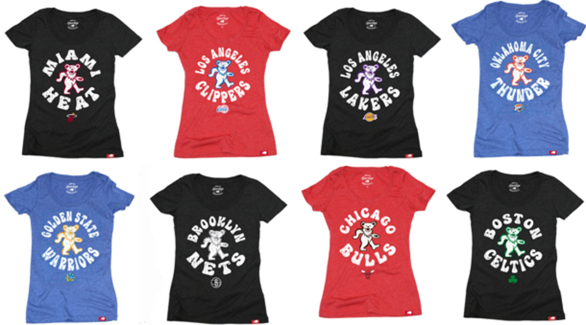 nba grateful dead shirts