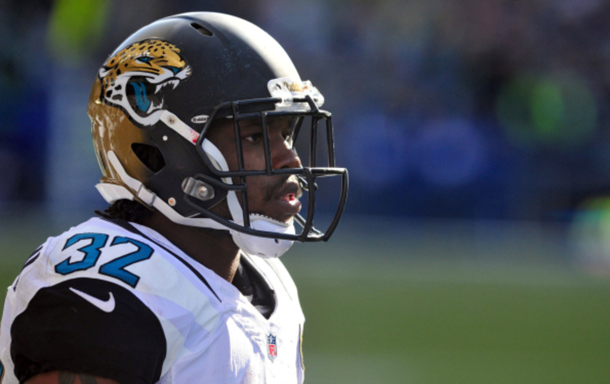 Maurice Jones-Drew ran for over 100 yards for the first time this season on Thursday. (Steve Dykes/Getty Images)