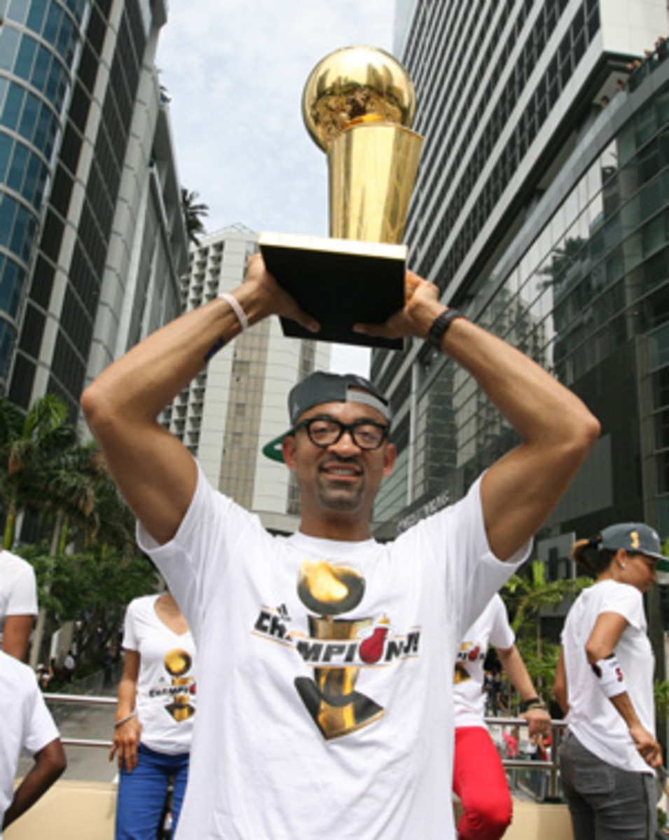 Juwan Howard is back with the Heat. (Issac Baldizon/Getty Images)