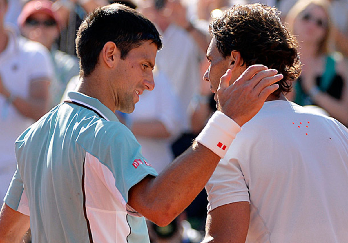 Novak Djokovic and Rafael Nadal