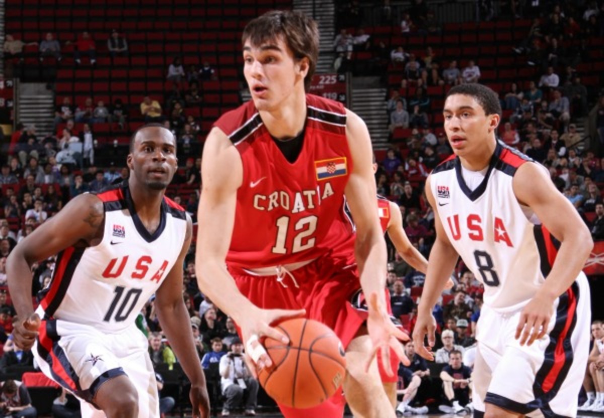 Dario Saric is widely considered the best international prospect of the 2013 draft. (Sam Forencich/NBAE via Getty Images)