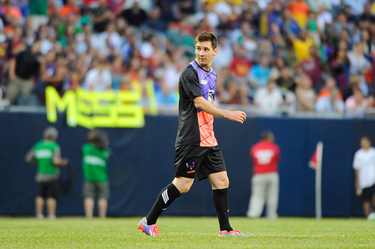 Messi left the field of his charity game in Chicago in the 69th minute, and left the stadium shortly after. 