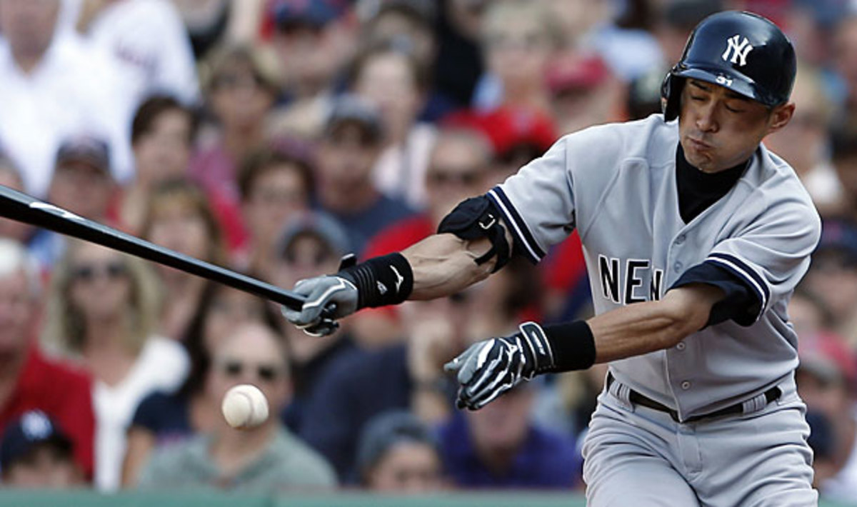 Ichiro singles for his 4,000th base hit between two leagues 