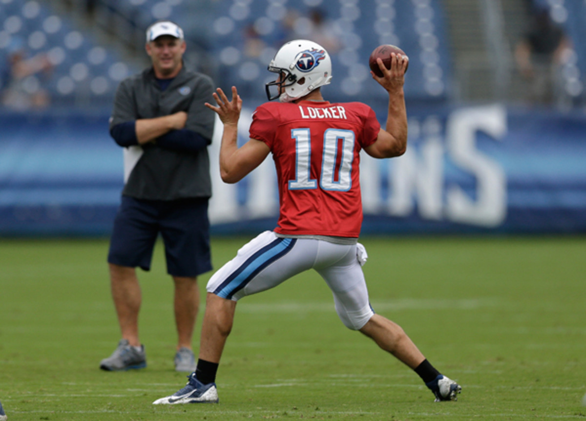 Jake Locker injury update; Mike Munchak says any timetable is