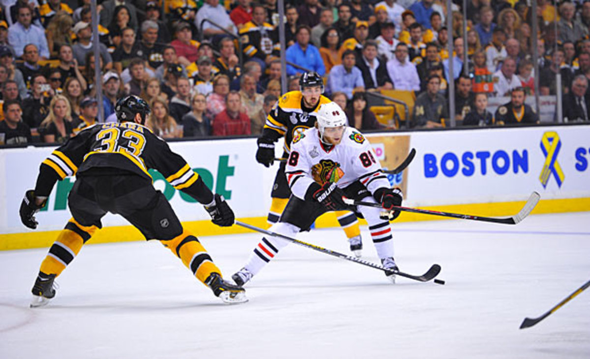 Patrick Kane vs. Boston Briuins in Stanley Cup Final