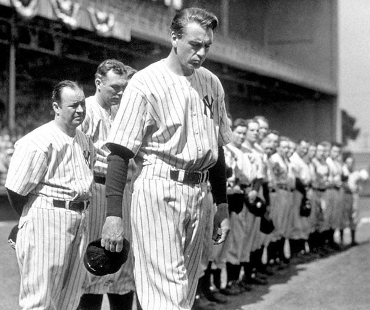 Gary Cooper Lou Gehrig New York Yankees baseball uniform from