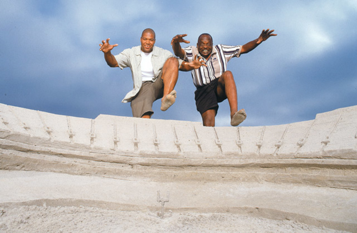 Michael Strahan and Deacon Jones