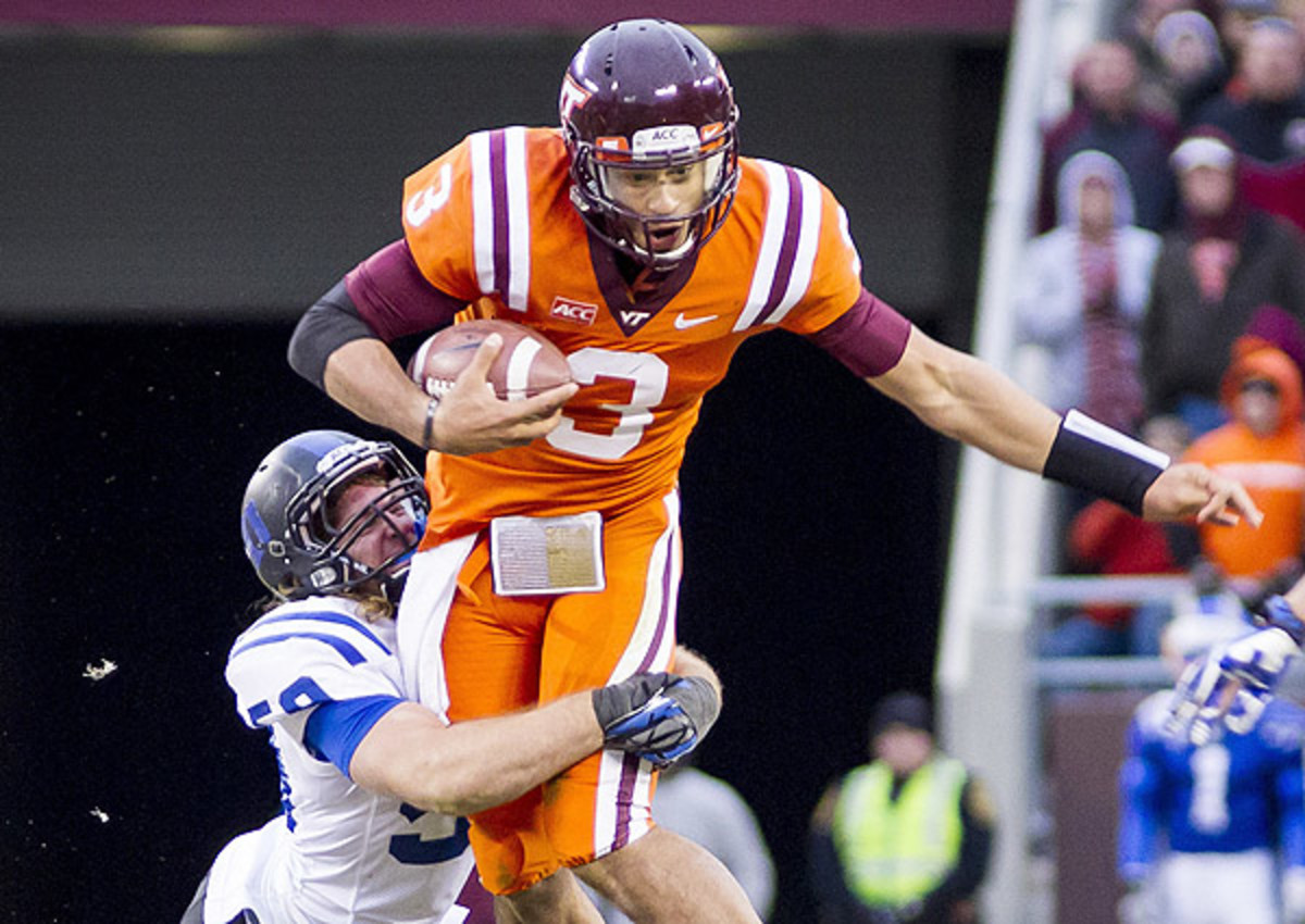 Logan Thomas looks like a late-round gamble at best following a four-interception showing in a loss to Duke.