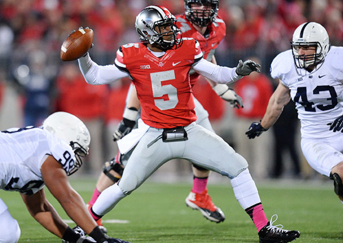 Braxton Miller completed 75 percent of his passes in Ohio State's 63-14 win over Penn State on Saturday. 