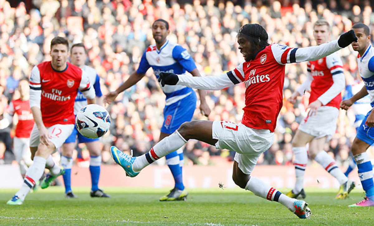 Gervinho scored a goal and added two assists in Arsenal's big victory. 