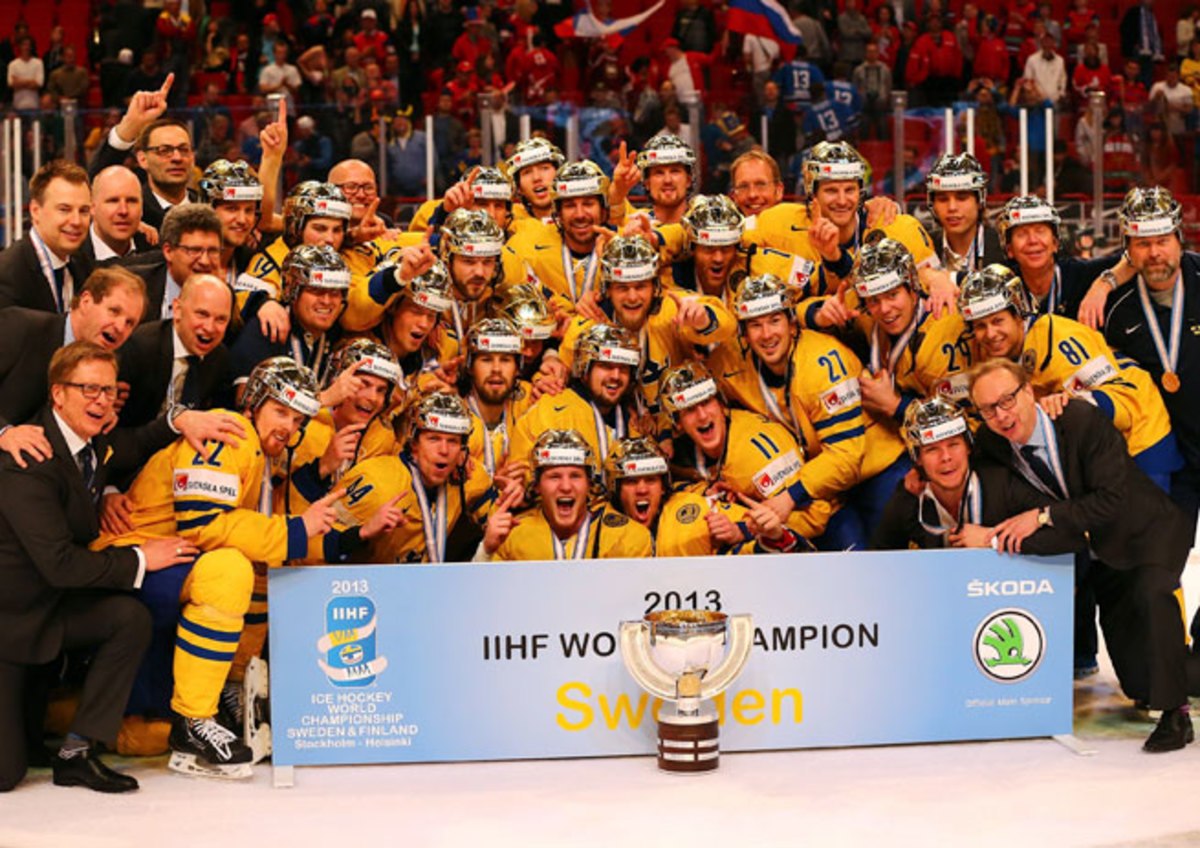 Sweden delighted its hometown fans by winning the country's first world championship in 27 years.