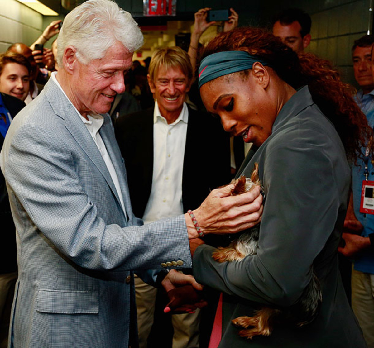 Bill Clinton and Serena Williams