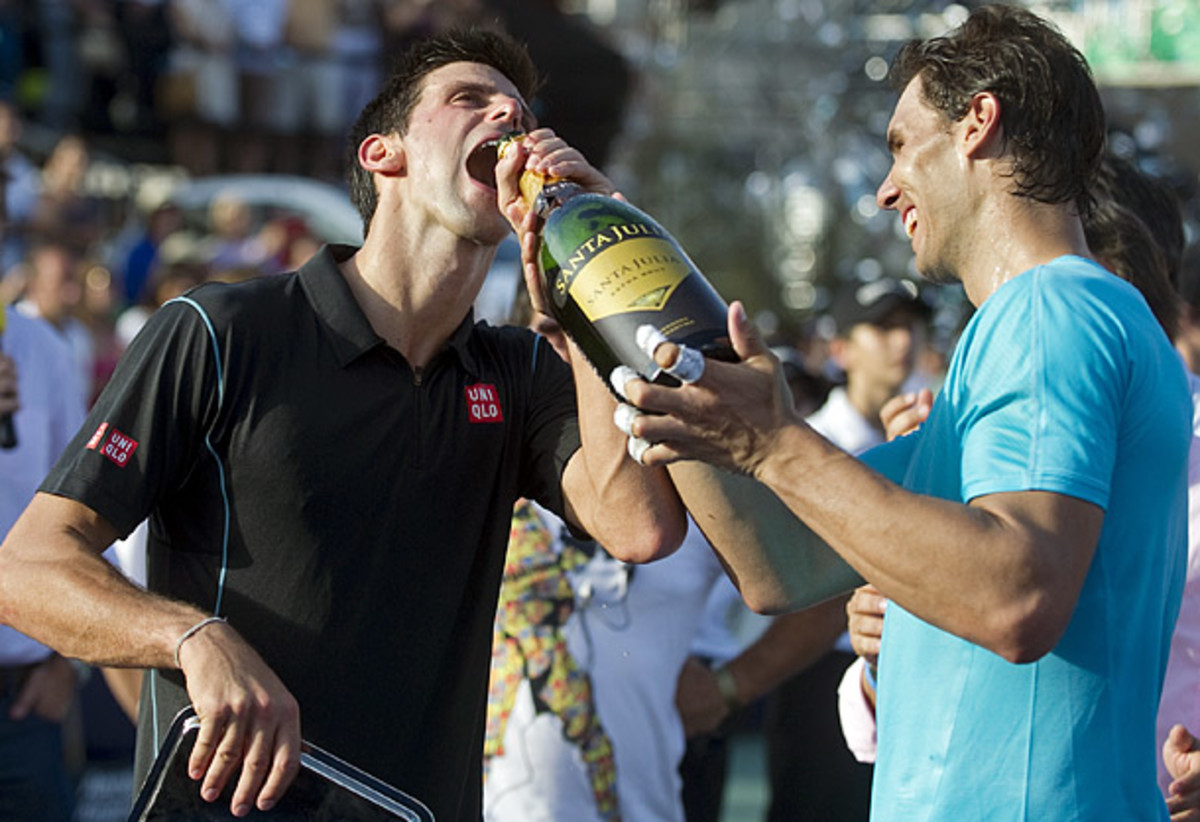 Novak Djokovic and Rafael Nadal