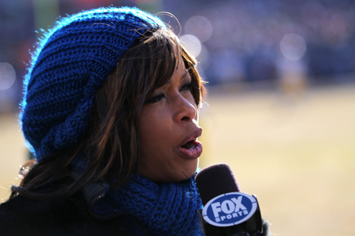 Pam Oliver has learned the hard way that danger is always a part of football. (Doug Pensinger/Getty Images)