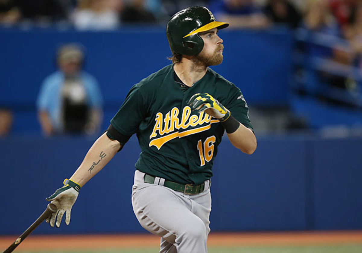 Josh Reddick became the first player since 2004 to hit five homers over two games with his outburst Friday and Saturday. (Tom Szczerbowski/Getty Images)