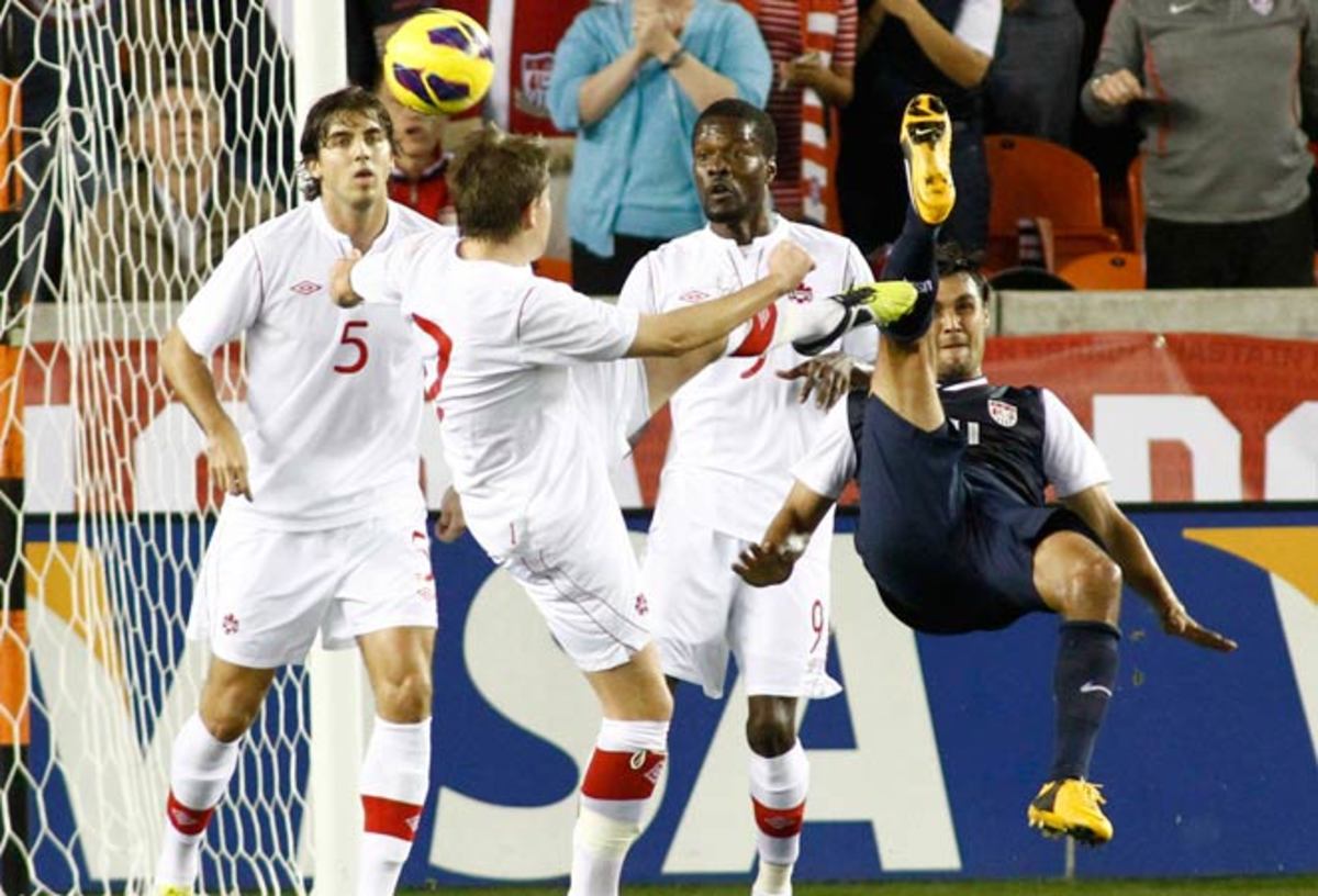 Chris Wondolowski (right) is the reigning MLS MVP, but has yet to make an impact for the U.S.