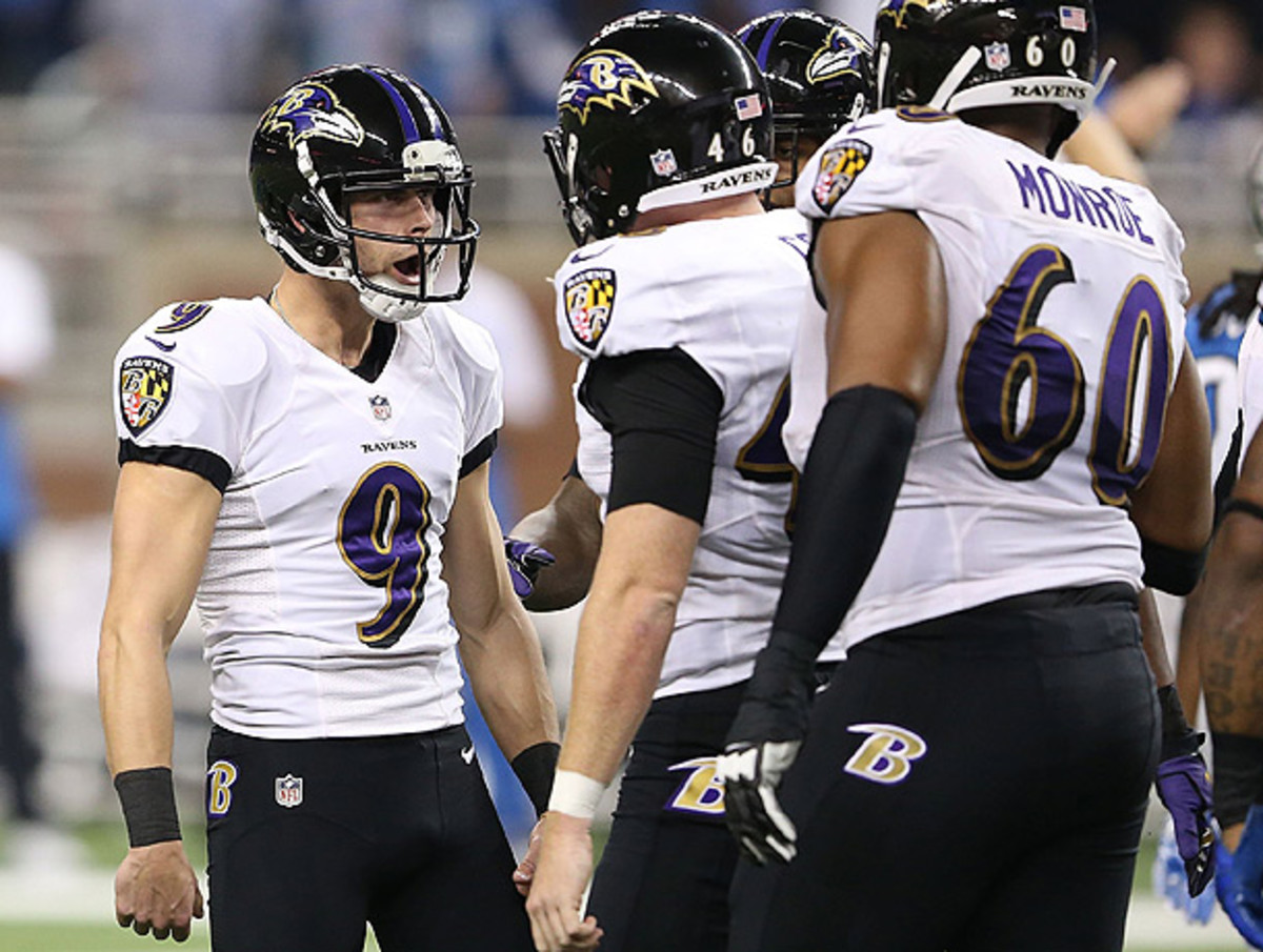 Justin Tucker (9) accounted for all of Baltimore's points on his six made field goals. (Leon Halip/Getty Images)