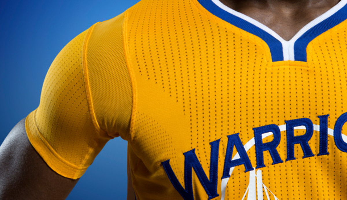 Warriors debut new yellow alternate jerseys with sleeves - Sports  Illustrated