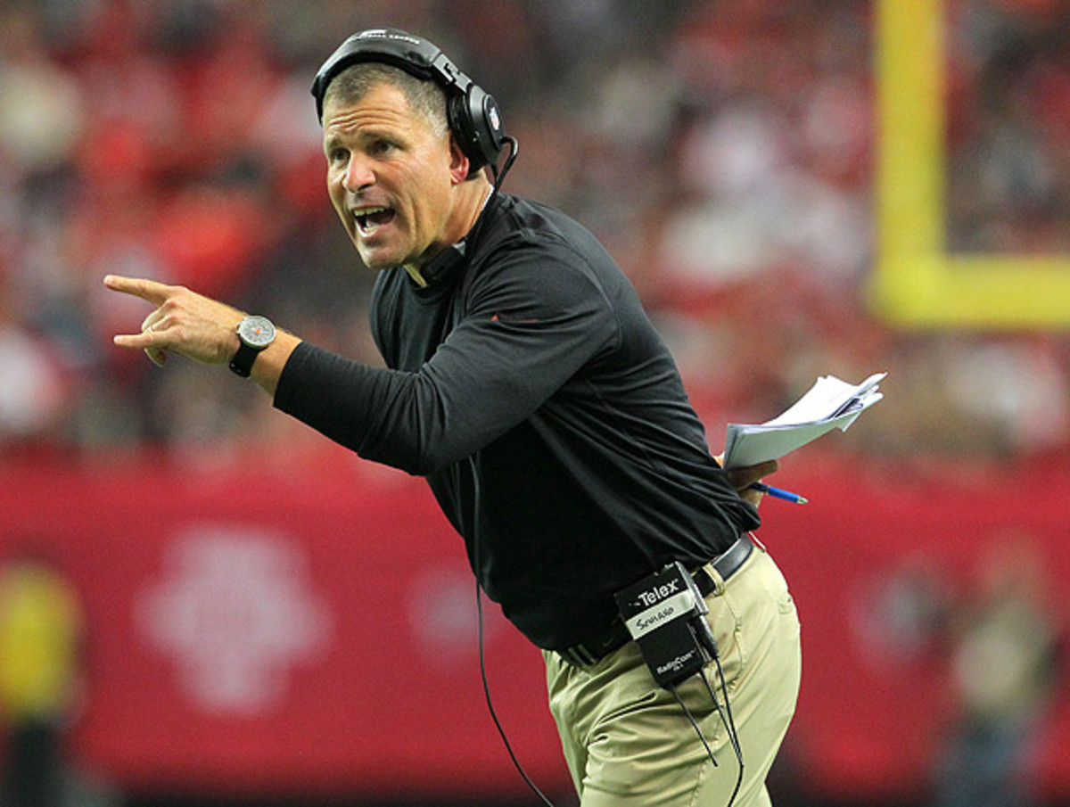 Will Greg Schiano return to the college ranks and coach Penn State next season? (Todd Kirkland/Icon SMI)