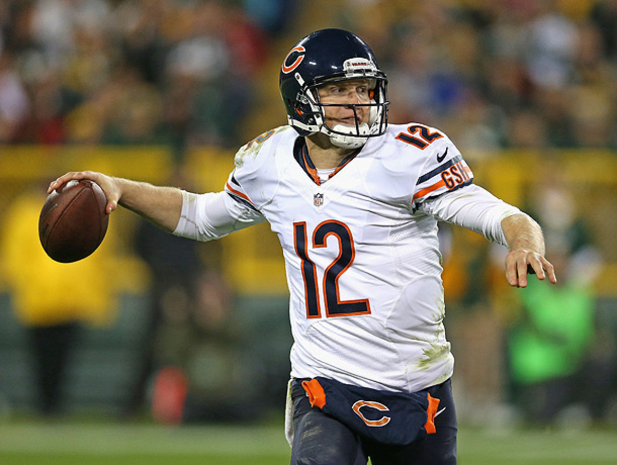 Josh McCown seized his opportunity to start by leading the visiting Bears to victory. (Jonathan Daniel/Getty Images)