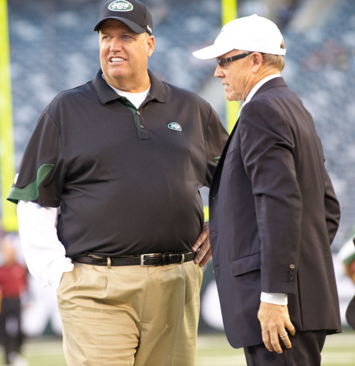 Rex Ryan and Woody Johnson