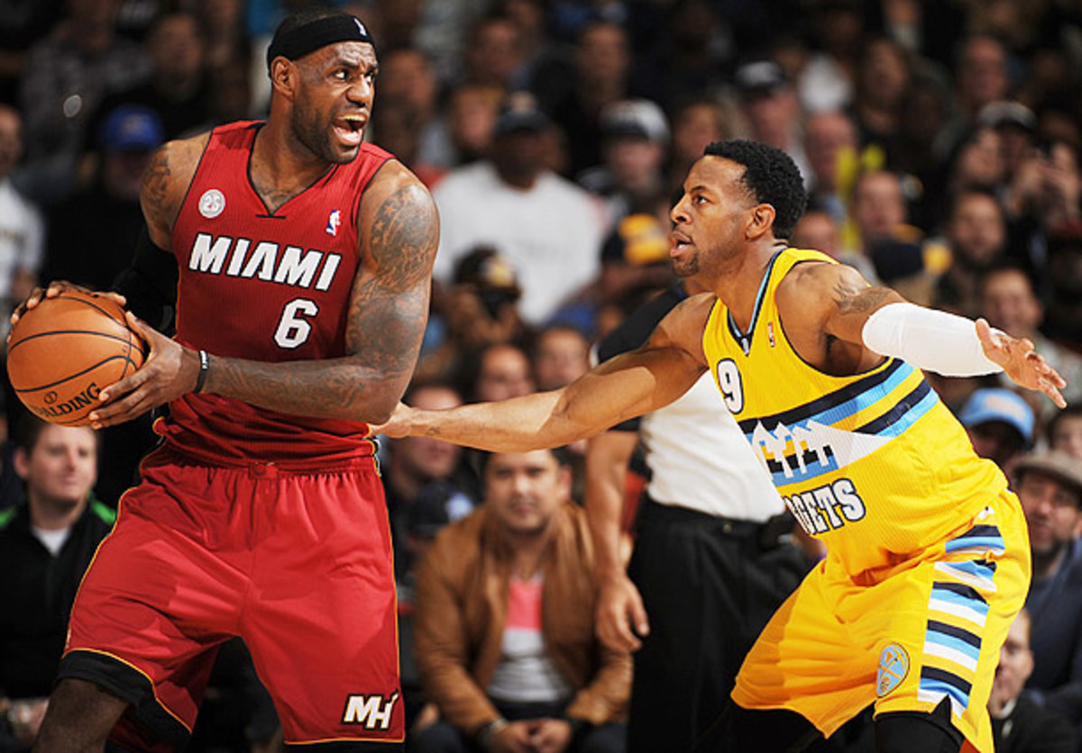 Andre Iguodala defends LeBron James