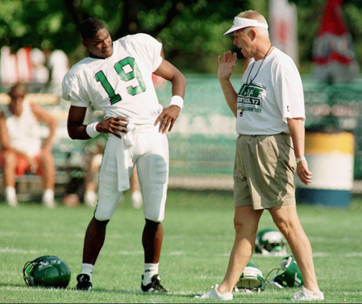 Keyshawn Johnson and&lt;br&gt; Bill Parcells