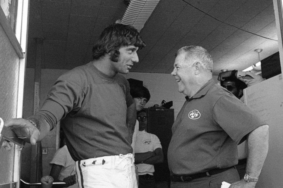 Joe Namath and Weeb Ewbank