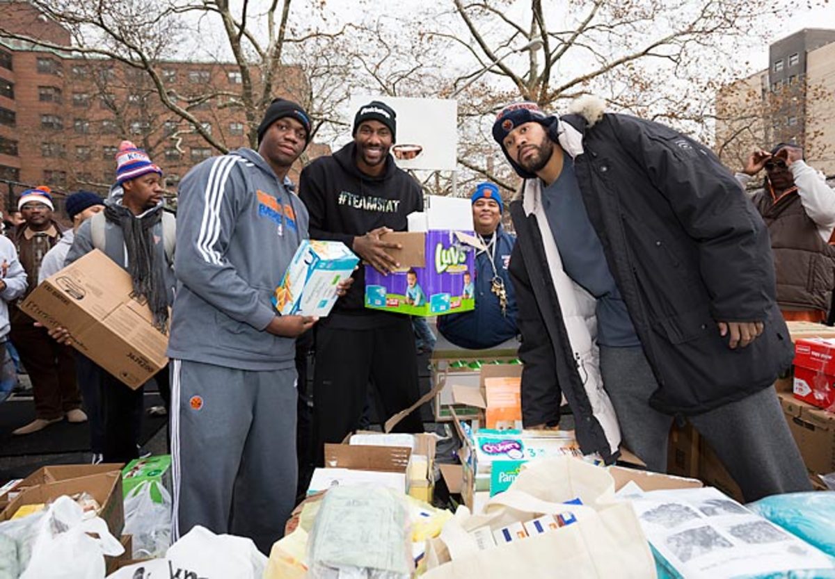 Ronnie Brewer, Amar'e Stoudemire and Rasheed Wallace