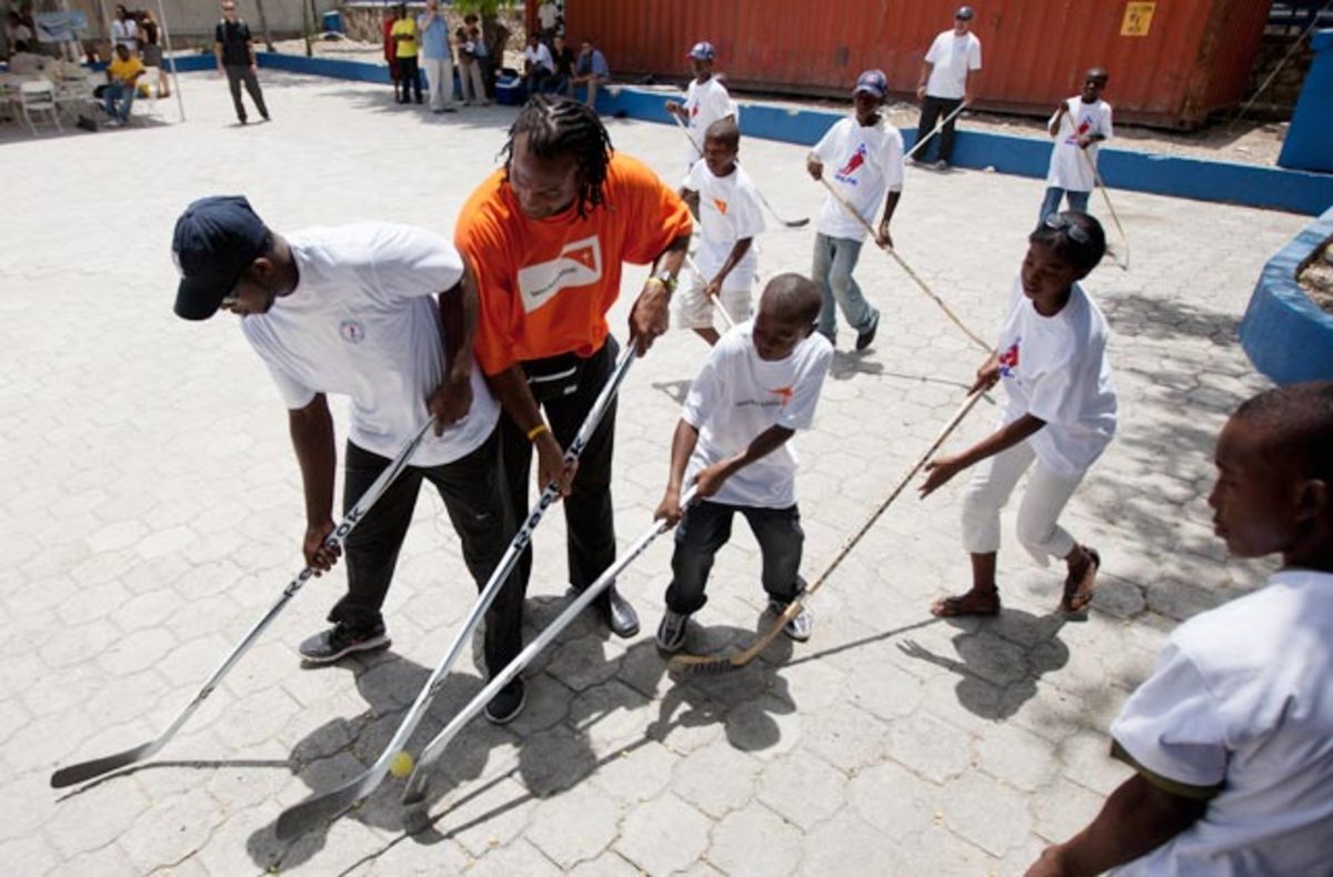 P.K. Subban and Georges Laraque