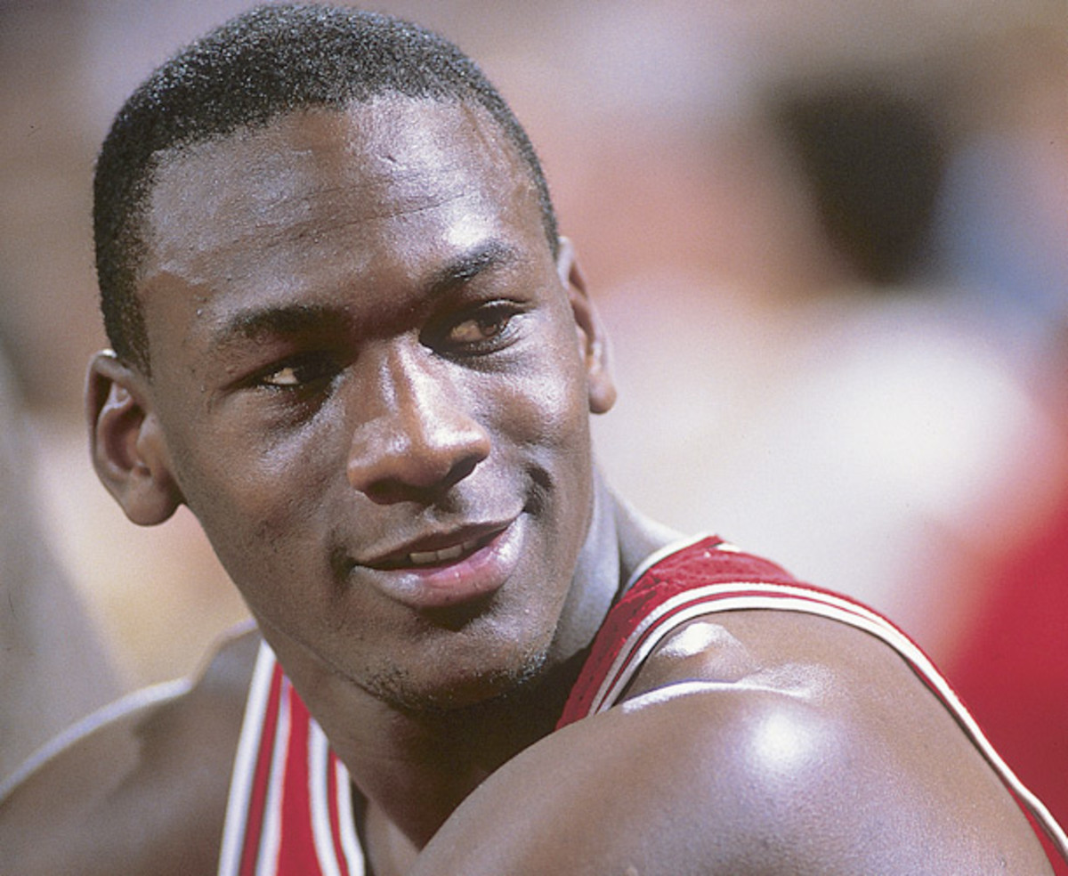 Jordan watches the action from the bench. (Manny Millan/SI)