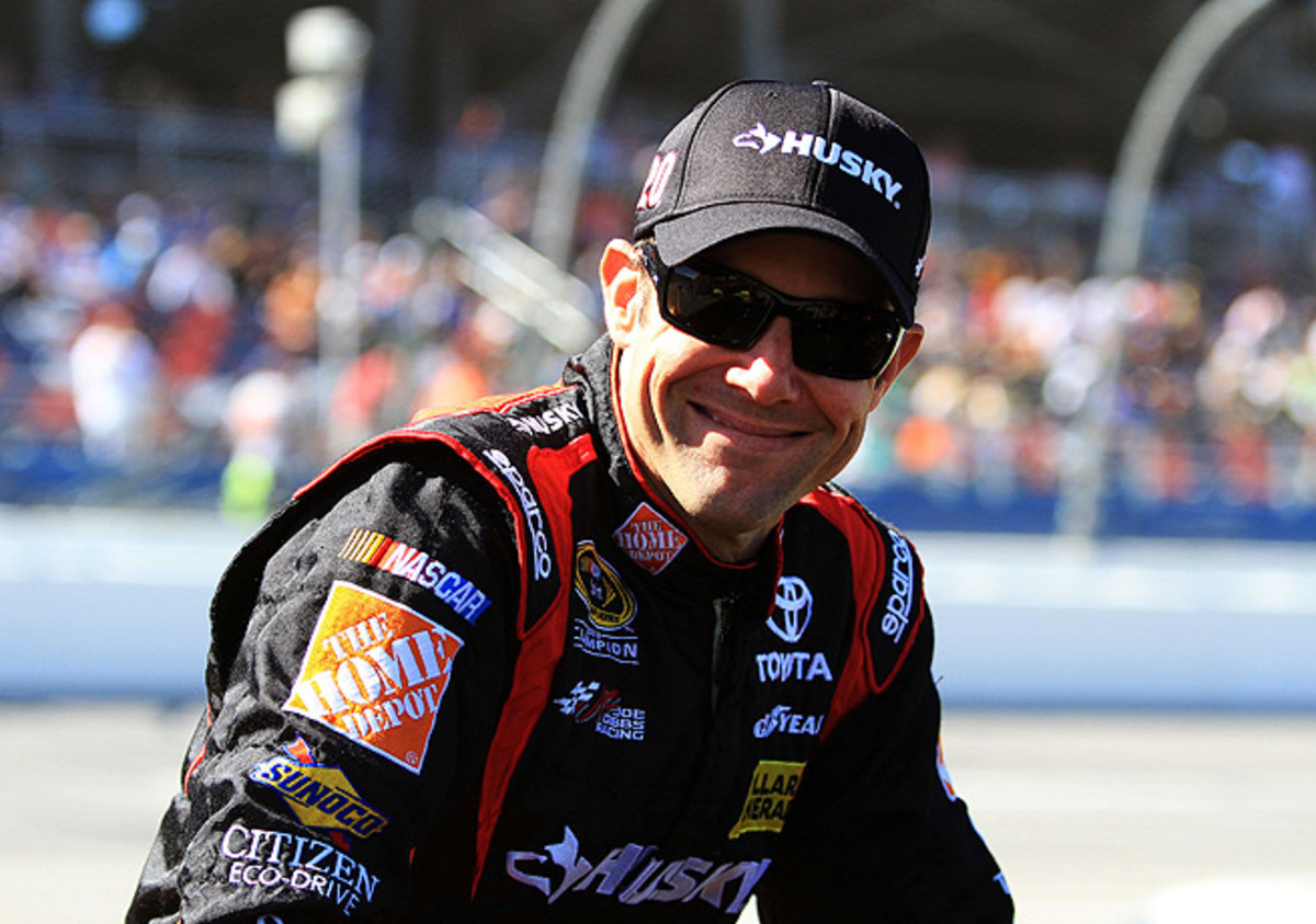 Matt Kenseth currently trails Jimmie Johnson in the Sprint Cup standings by four points.