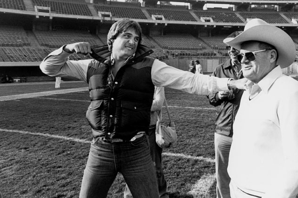 Houston Oilers - Classic photo of Bum Phillips and Dan Pastorini