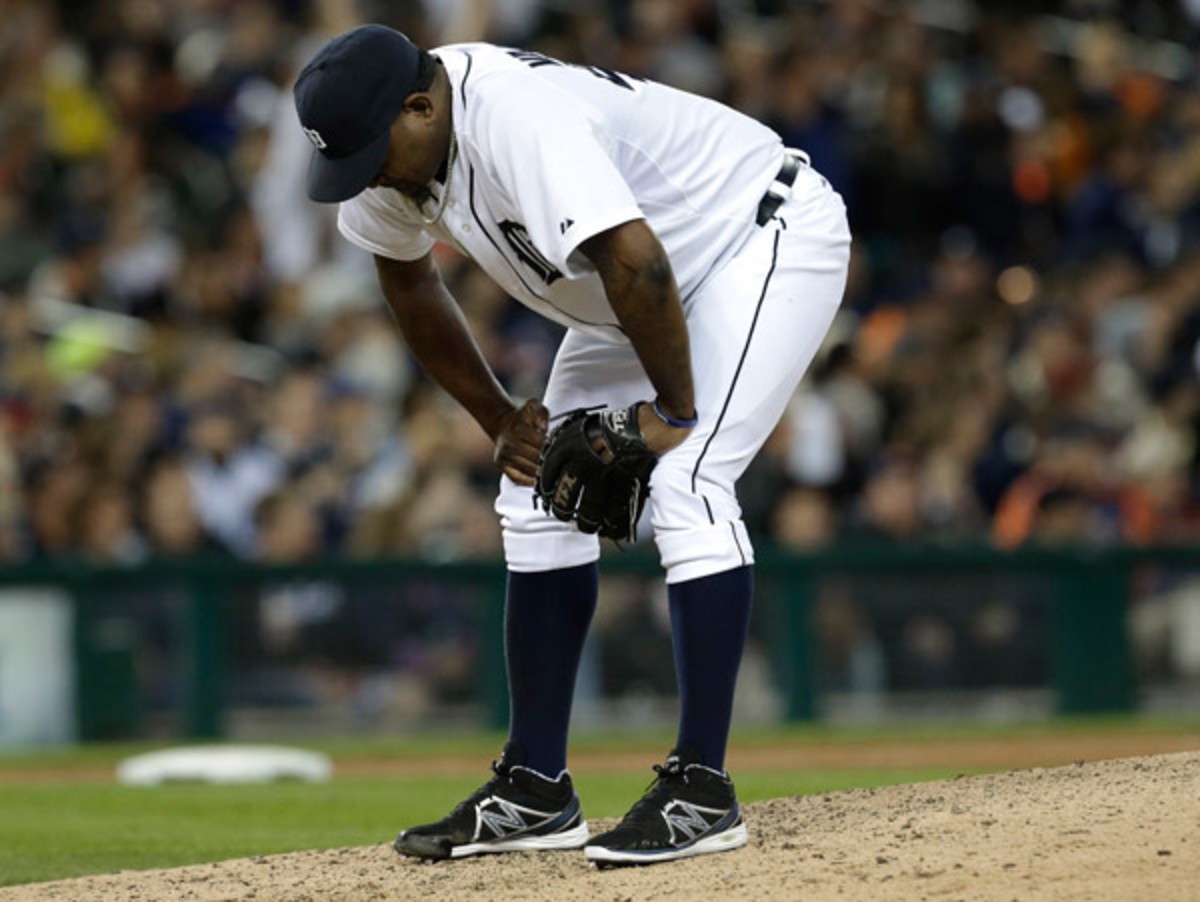 Jose Valverde has hit a rough patch as of recent for Detroit. (Paul Sancya/AP)