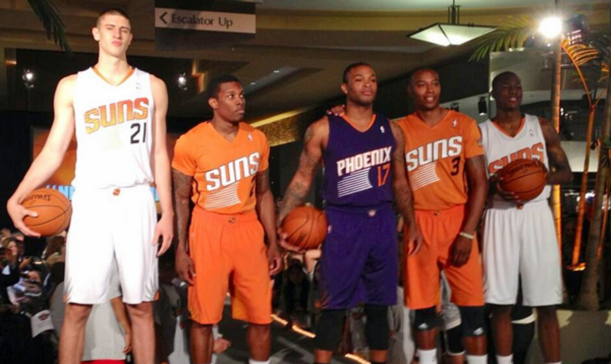 Phoenix Suns unveil new jerseys, sleeved orange alternates for