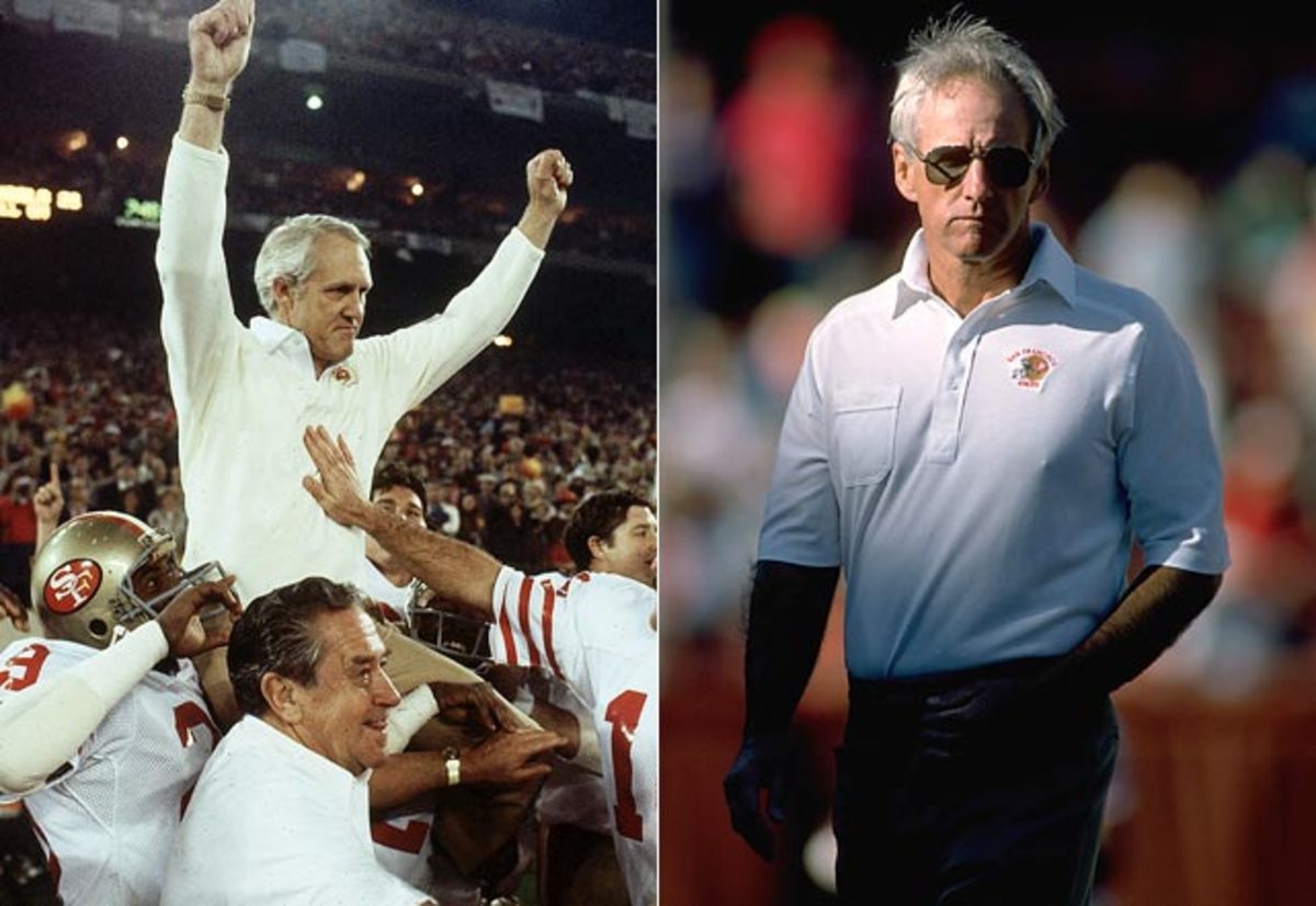 Bill Walsh and George Seifert 