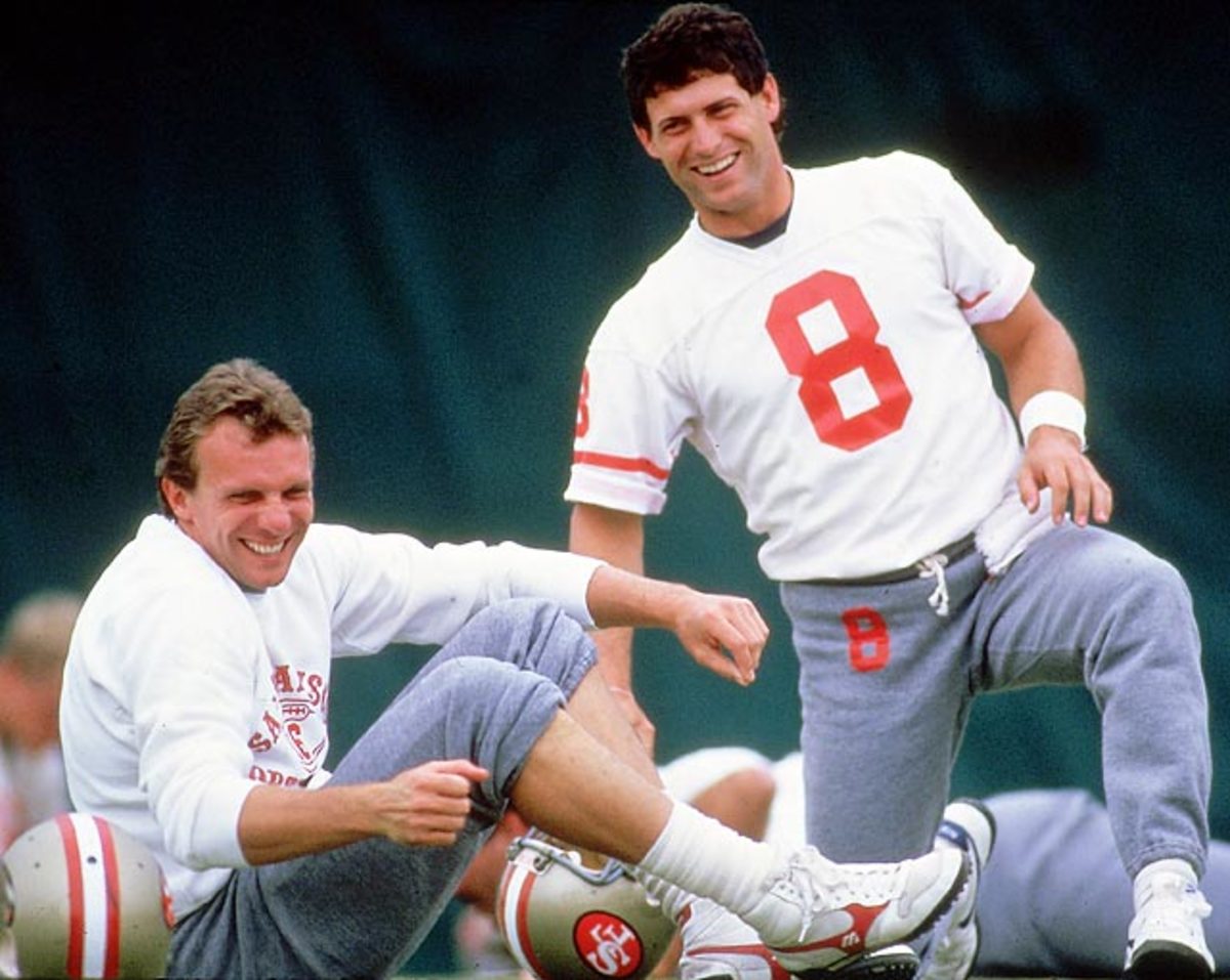 Joe Montana and Steve Young