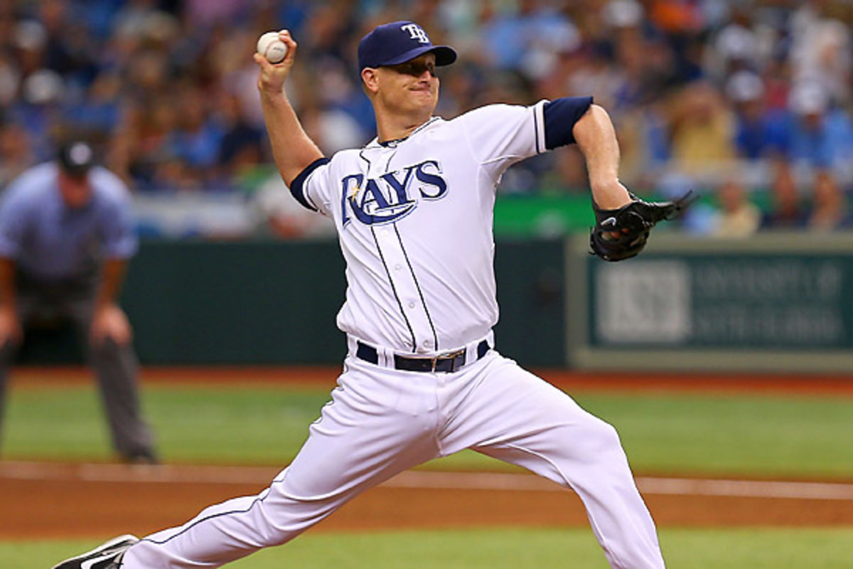 Alex Cobb struck out 12 Orioles over eight scoreless innings to keep the Rays in playoff position. (Mike Ehrmann/Getty Images)