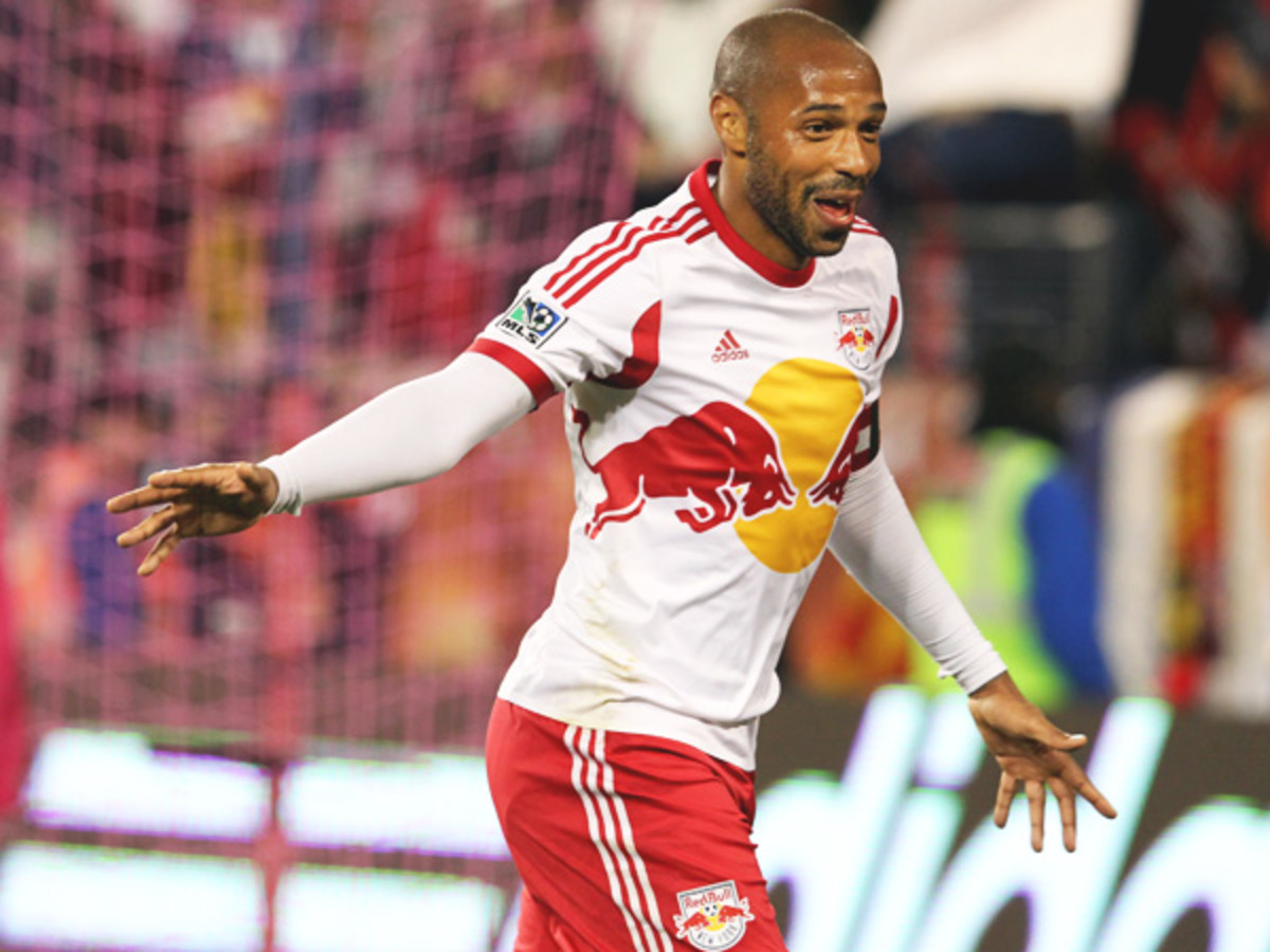 Thierry Henry scored a gorgeous goal that put the Red Bulls up for good on Sunday. (Brad Penner/USA Today Sports)