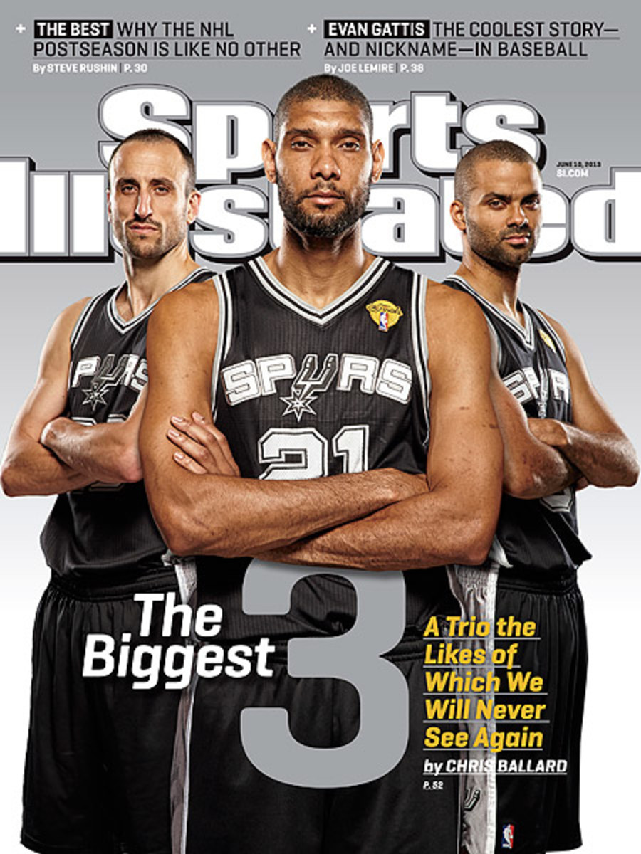 Three the Hard Way: Tim Duncan & The Spurs Survive for the Title SLAM Cover  Poster