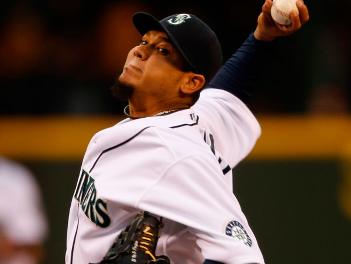 Felix Hernandez struck out 12 batters in eight innings, but didn't get the run support for the win. (Otto Greule Jr/Getty Images)