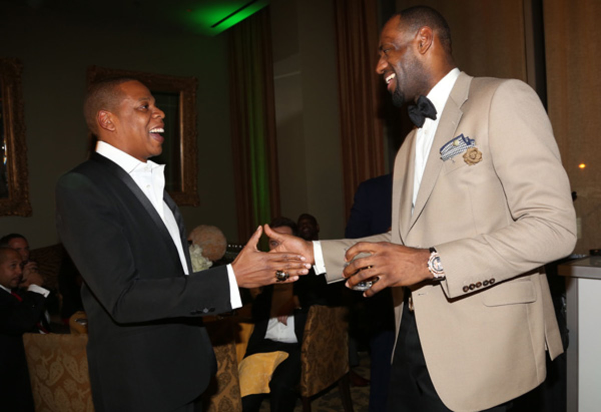 Jay-Z, left, plans to become an agent for NBA players. (Johnny Nunez/WireImage, Getty Images)