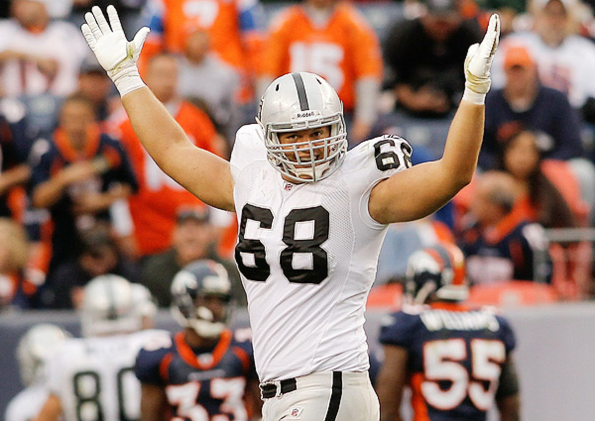 Raiders tackle Jared Veldheer could miss the rest of the season with a torn triceps. 