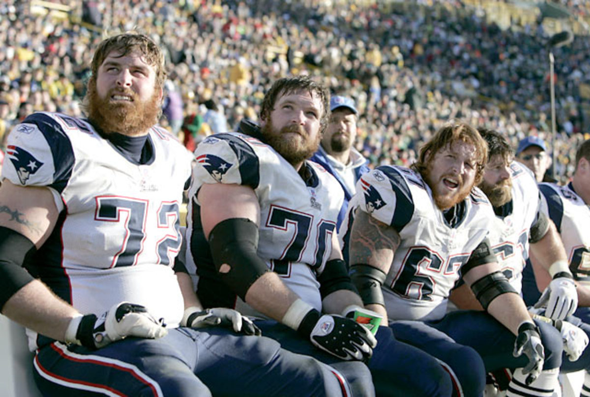 Matt Light, Logan Mankins, Dan Koppen and Stephen Neal